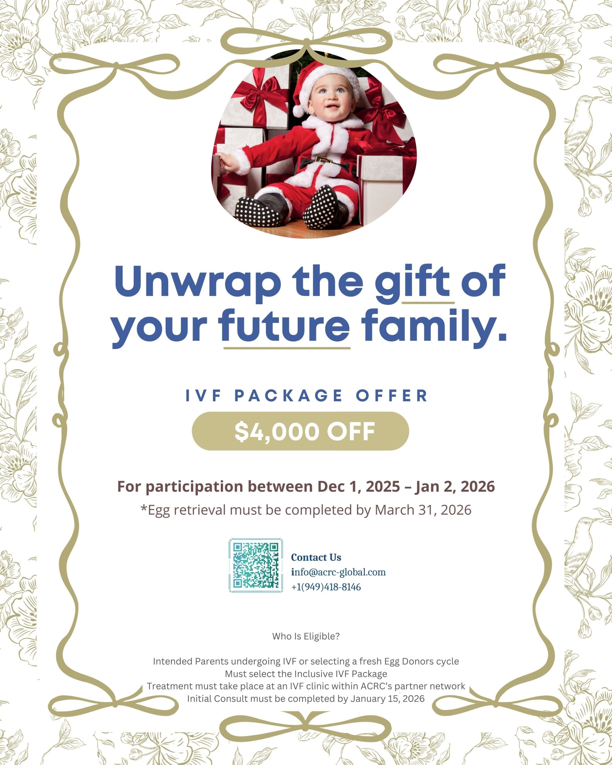 Holiday IVF discount