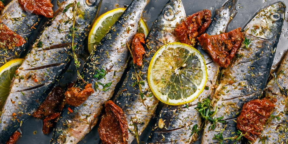 grilled sardines with lemon salsa