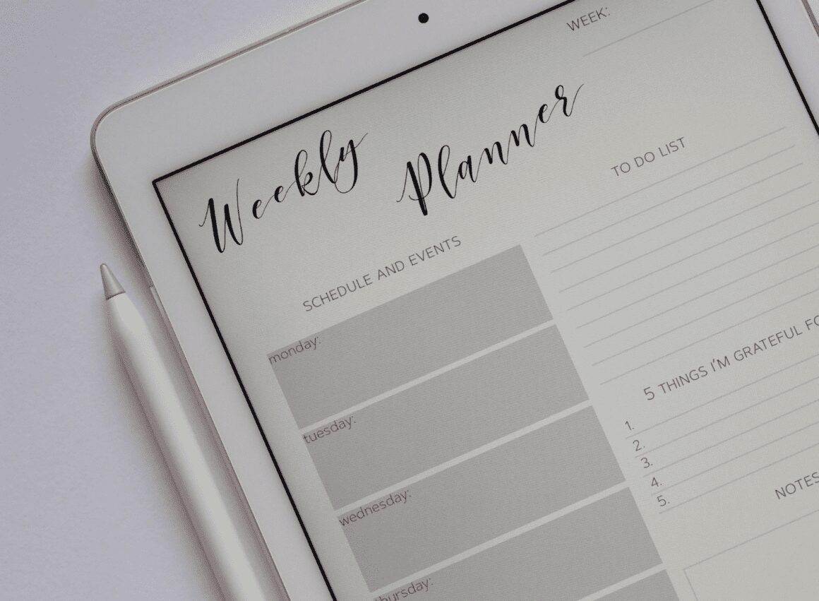 weekly planner fertility checklist 1