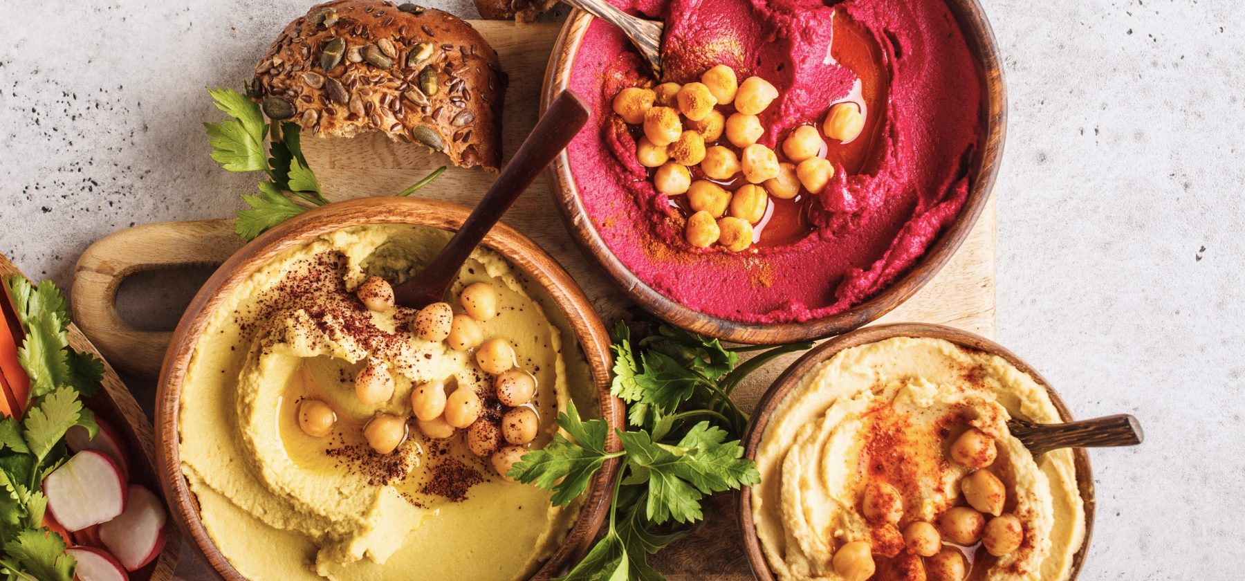 hummus three ways recipe