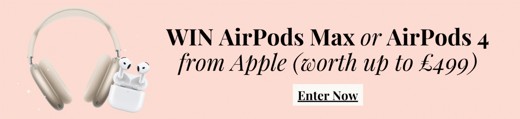 win airpods max or win airpods 4 banner ad