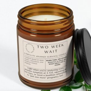 <i>Unwrap support</i>: The 2025 Fertility Edition 10 Two Week Wait candle