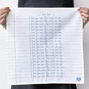 Holly&Co I love you handkerchief