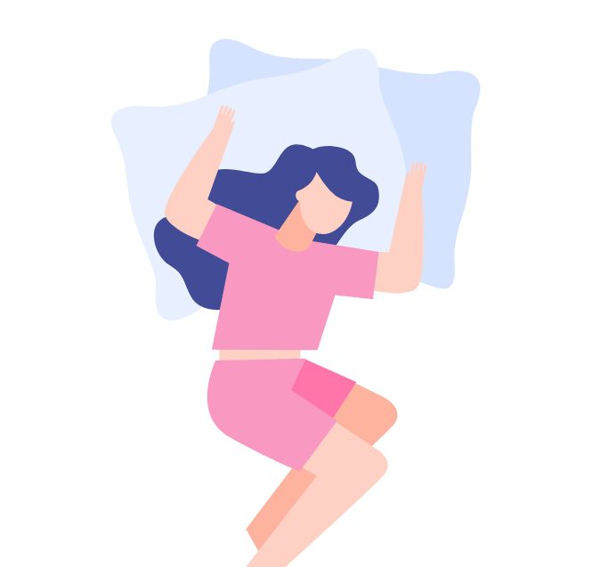 best position to sleep in on your period​ yoga