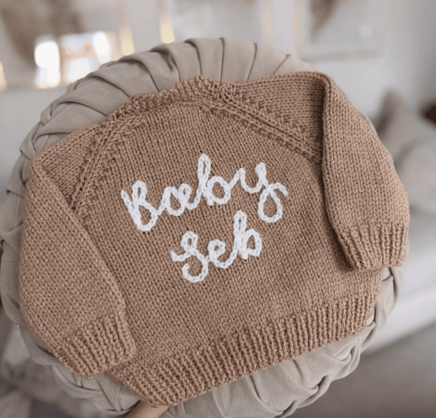 personalised-knit-baby-cardigan personalised-knit-baby-cardigan